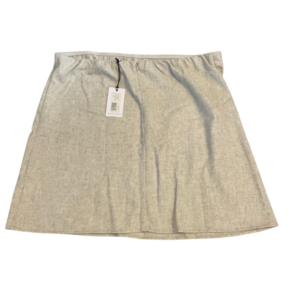 We Wore What Heather Light Gray Wool Blend Strapless Top - Picture 5 of 5
